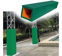 Protection de Poteau de Basket-Ball, Rembourrage Anti-Collision Robuste pour poteaux de Basket-Ball carrés, Protection enveloppante pour Gymnase, école, communauté - Vert, 20x20cm (7,9x7,9in