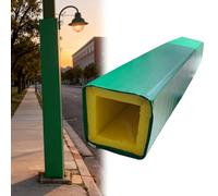 Protection de Poteau de Basket-Ball, Verte, pour Poteau de 120 à 240 cm | Coussin de sécurité intérieur/extérieur pour Poteau carré de 1,37 m | Rembourrage Durable pour la Protection du pani
