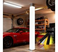 Protection de poteau de garage pour piliers carrés/rectangulaires, tapis résistant aux intempéries pour terrains de basket-ball, football, volley-ball, 1,8 m de haut, protection 4 côtés