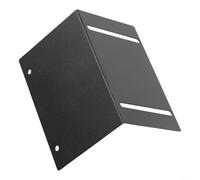 Protection de poteau réglable en acier inoxydable pour boîte aux lettres en bois de 8,3 à 15,2 cm, couverture de colonne noire antirouille avec kit d'installation facile, résistant aux intempéries