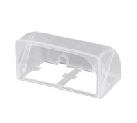 Protection de prise électrique extérieure avec boîte étanche à double prise de type 86 et housse de pluie pour une sécurité accrue dans les environnements humides (transparent)