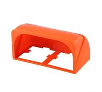 Protection de prise électrique extérieure avec boîte étanche à double prise de type 86 et housse de pluie pour une sécurité accrue dans les environnements humides (orange)