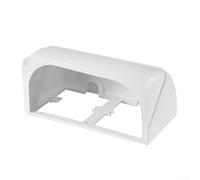 Protection de prise électrique extérieure avec boîte étanche à double prise de type 86 et housse de pluie pour plus de sécurité dans les environnements humides (blanc)