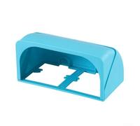 Protection de prise électrique extérieure avec boîte étanche à double prise de type 86 et housse de pluie pour une sécurité accrue dans les environnements humides (bleu)