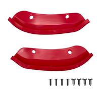 Protection de rebord de pare-chocs avant pour Dodge For Challenger, bordure en ABS pour SRT pour HellCat 2015 2024, fournit une dissimulation des rayures et une circulation d'air optimisée (rouge)