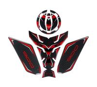 Protection De RéServoir Autocollants Moto pour Kawasaki pour Z900 pour Z900SE, Protections Latérales De Réservoir, Autocollants Aspect Fibre De Carbone Autocollants(Rouge,X-1)