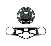 Protection De RéServoir Autocollants pour Réservoir De Carburant Latéral pour pour CBR 1000RR 2008-2013, Protections De Bouchon De Réservoir À Triple Bride Autocollants(Noir 3)