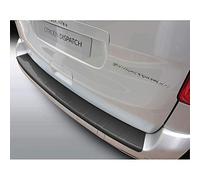 Protection de seuil arrière compatible avec Citroën Jumpy (Dispatch) & Spacetourer/Peugeot Expert & Traveller/Toyota Proace 9/2016- & Opel Vivaro/Zafira Life 2019- & Fiat Scudo 2022- Noir