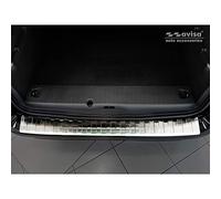 Protection de seuil arrière inox compatible avec Citroën Berlingo II Multispace & Peugeot Partner Tepee 2008- / Rifter 2018- & Opel Combo 2018- & Toyota Proace City/Verso 2019- & Fiat Doblo 2022-