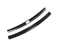 Protection De Seuil Coffre Arrière en Acier Inoxydable Chromé pour VW pour Atlas pour Teramont 2018-2024(Black)