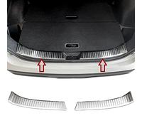 Protection de seuil de chargement en acier inoxydable chromé compatible avec Nissan Qashqai à partir de 2021> | Qualité supérieure de RECAMBO