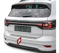 Protection de seuil de Chargement en Acier Inoxydable chromé Compatible avec VW T-Cross à partir de 2018 avec Rebord RECAMBO
