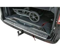 Protection de seuil de chargement en acier inoxydable mat adaptée à MB VITO C...