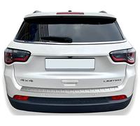 Protection de seuil de Chargement en Acier Inoxydable Mat Compatible avec Jeep Compass II | à partir de 2017 | avec Rebord | qualité supérieure de RECAMBO