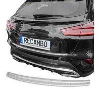 Protection de seuil de chargement en acier inoxydable mat compatible avec Kia XCeed | X Ceed | année de construction à partir de 2019 | Qualité supérieure RECAMBO
