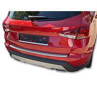 Protection de seuil de Chargement en Acier Inoxydable Mat Compatible avec Seat Arona à partir de 2017, avec Rebord RECAMBO