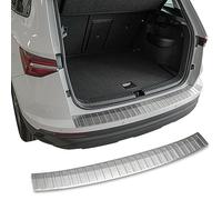 Protection de seuil de chargement en acier inoxydable mat compatible avec Skoda Karoq | NU7 | Année de construction à partir de 2017> | Qualité supérieure de RECAMBO