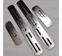 Protection De Seuil De Porte En Acier Inoxydable Pour Fiat 500L, Accessoire Autocollant Pour Pédales De Seuil De Porte. Décoratif Intérieurs