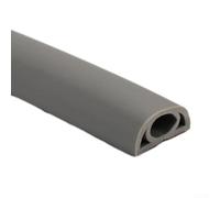 Protection de sol en PVC pour câbles dans les maisons, les bureaux et les gymnases, 2 m, facile à repérer dans des conditions de faible luminosité (gris)