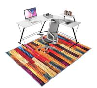 Protection de Sol pour Chaise de Bureau, Tapis Chaise de Bureau Gaming, Tapis Protection Sol Chaise Bureau Antidérapant, 120 x 160 cm Tapis de sous-Chaise de Bureau Tissu pour Parquets et Sols Durs