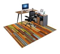 Protection de Sol pour Chaise de Bureau, Tapis de Sous-Chaise de Bureau, Tapis de Chaise Gaming, Tapis de Sol pour Bureau Plancher de Bois, Tapis de Chaise Roulante, Tapis Antidérapant 70 x 100 cm