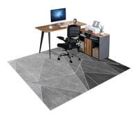 Protection de Sol pour Chaise de Bureau, Tapis de Sous-Chaise de Bureau, Tapis de Chaise Gaming, Tapis de Sol pour Bureau Plancher de Bois, Tapis de Chaise Roulante, Tapis Antidérapant 120 x 160 cm