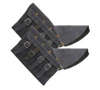 Protection de Soudage Ignifuge de Vache | Couvre Chaussures Résistantes à la Chaleur | Taille 24X19cm | Guêtres de Protection pour Soudeur | Couleur Bleue