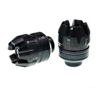 Protection de suspension de fourche de moto en alliage d'aluminium usiné CNC, accessoire de protection anti-chute (noir)