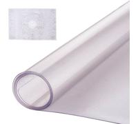 Protection de table en PVC - 1067 x 1524 mm - Sous-mains en plastique mat - Nappe pour tables de bureau - Résistant aux rayures et hydrofuge