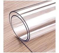 Protection de table en PVC - Housse imperméable en vinyle transparent pour table de cuisine et table basse - Design rectangulaire