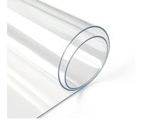Protection de table transparente en plastique transparent de 1 mm d'épaisseur, tapis de bureau en PVC, facile à nettoyer, nappe imperméable pour cuisine, salle à manger, 20,3 cm/25,4 cm/30,5 cm/35,6