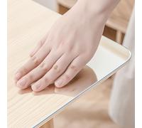 Protection De Table Transparente, Nappe En PVC Antibactérienne Inodore De 1,5 Mm, Protection De Table Isolante Thermique Et Anti-brûlure, Nappe En Plastique Lavable (85x180cm/33x71in,Transparent)