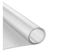 Protection de table transparente - Tapis de protection givré - Pour table de cuisine, salon, table de restaurant, dressing, salle à manger, table de pique-nique, bureau, comptoir