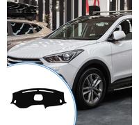 Protection De Tableau De Bord Compatible Pour Hyundai Tucson 2019-2021 Avec Affichage Tête Haute, Tapis De Tableau De Bord Antidérapant En Polyester Noir Tapis Tableau Bord Avant