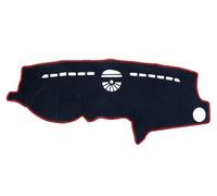 Protection de Tableau de Bord (Moquette Claire) pour Mercedes-Benz Classe M W164 2006-2011 ML350 ML250 AMG - Accessoires Auto - Tapis de Tableau de Bord (Flacon/Bordure Rouge (Conduite à Gauche))
