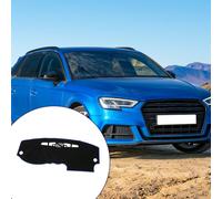 Protection De Tableau De Bord Pour Audi A3 2006-2013 / Couverture De Console Centrale / Antidérapant / Polyester / 1 Pièce Noir Bleu