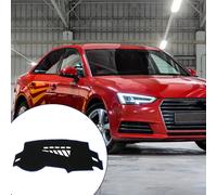 Protection De Tableau De Bord Pour Audi A4 A5 2008-2015 / Couverture De Tableau De Bord De Console Centrale / Antidérapant / Polyester / 1 Pièce Noir Bleu