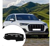 Protection De Tableau De Bord Pour Audi Q7 2007-2015 / Couverture De Console Centrale / Antidérapant / Polyester / 1 Pièce Noir