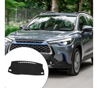 Protection De Tableau De Bord Pour Toyota Corolla 2014-2018 / Housse De Tableau De Bord Pour Console Centrale / Antidérapant / Suède / 1 Pièce Noir Rouge