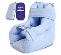 Protection de Talon pour Personne Alitée - Coussin Talon Ouvert, Double Rembourrage Doux et Respirant, Sangles Réglables, Lavable 80°C