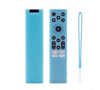 Protection de télécommande en silicone léger pour modèle HISENSE ERF6A82 avec ouvertures stratégiquement placées et texture douce au toucher (bleu clair)