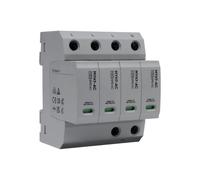 Protection de Tension Parafoudre Type 2 AC275V Parafoudre Protecteur 4p | Type T1+T2 20-50kA Varistance intégrée Montage sur rail DIN Dispositif Parasurtenseur de Tension pour stations de recharge