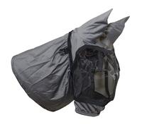 Protection de têtière pour cheval anti-eczéma Karlslund Gris 19x22x5 cm