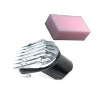 Protection De Tondeuse 3-21 Mm Compatible Avec Philips QC5010 QC5050 | Petit peigne à cheveux for QC5053 QC5070 QC5090. Faites glisser for ajuster la longueur de coupe.(With sponge)