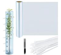 Protection de tronc d'arbre, avec 100 attaches de câble de protection très résistantes - Housses de pour protéger les écorces - Pour extérieur, jardin, cour, verger, escalade, jardinage