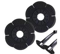 Protection de trou de bras d'essuie-glace - 2 pièces de couvercle de trou d'essuie-glace de voiture - Couvercles de bras d'essuie-glace souples - Protections d'essuie-glace de voiture -