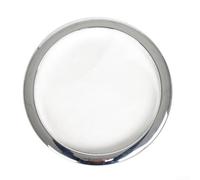 Protection de trou pour grosse caisse - Diamètre intérieur : 14,5 cm - Argenté - Accessoire pour instruments de percussion