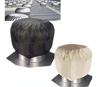 Protection de turbine de ventilation de toit en matériau Oxford robuste résistant aux intempéries compatible avec les ventilateurs d'échappement de toit de 12 et 20 (D)