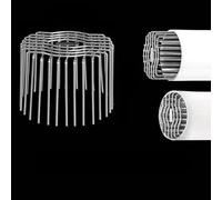 Protection de tuyau de drainage en maille d'acier inoxydable pour balcon extérieur - Résistant pour installation facile - Protection de gouttière pour tuyau en PVC (pour tuyau de 150 mm)