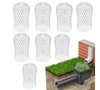 Protection de tuyau de gouttière extensible | 8 grilles de protection extensibles pour tuyau de | Filtre de gouttière, protection de gouttière pour éviter les blocages causés par les feuilles